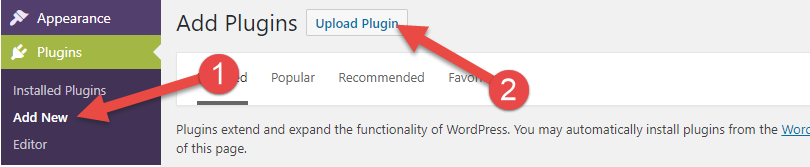  Manually install plugin : Install wordpress plugins
